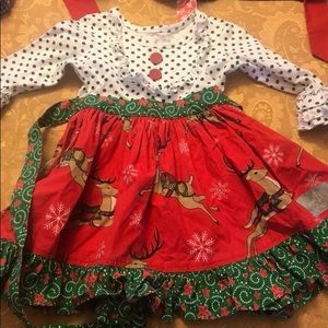 Eleanor Rose Reindeer Rooftop Wishes Dress